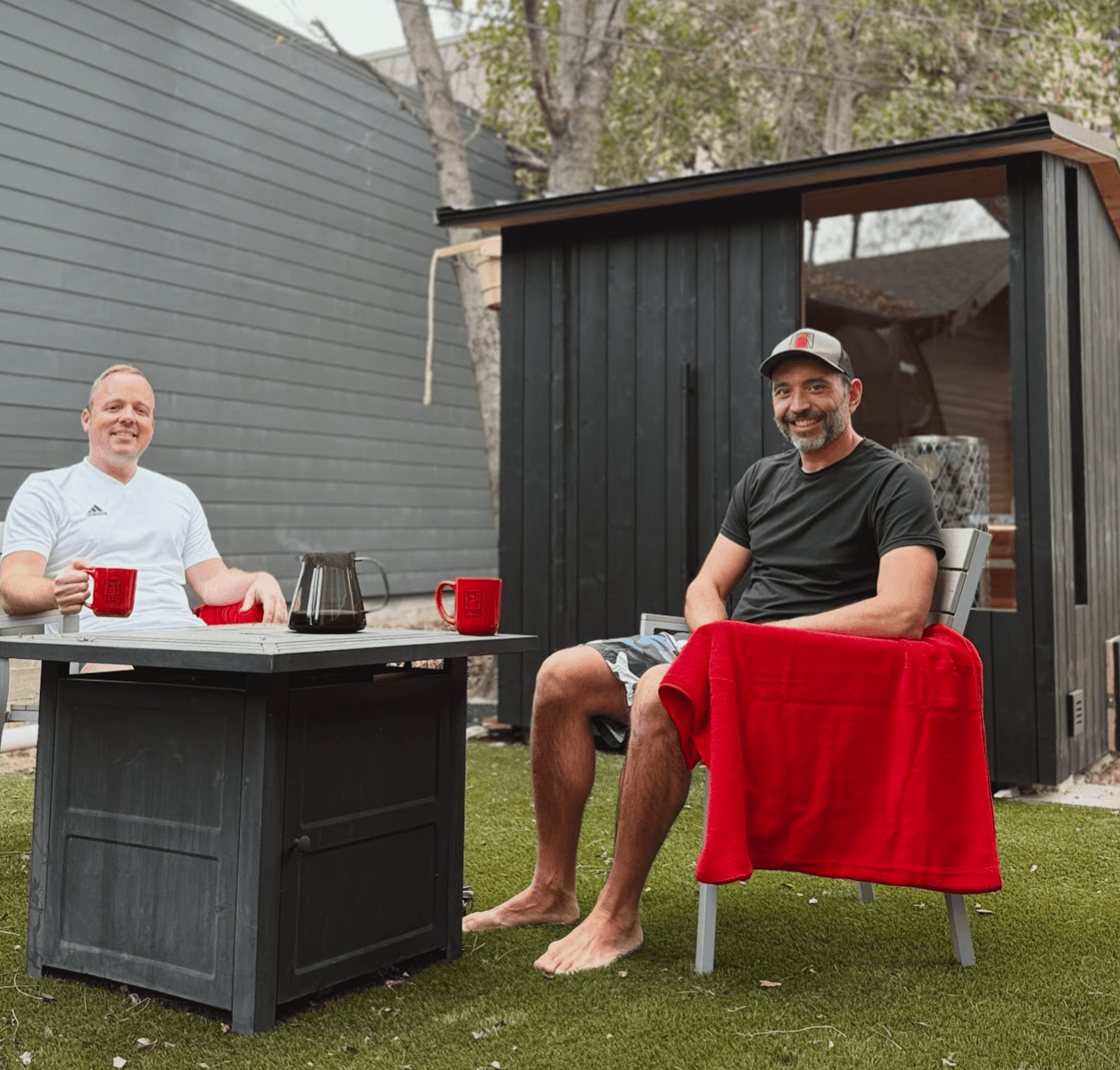 Fridge Fire!  Sauna Happy Hour (founders)
