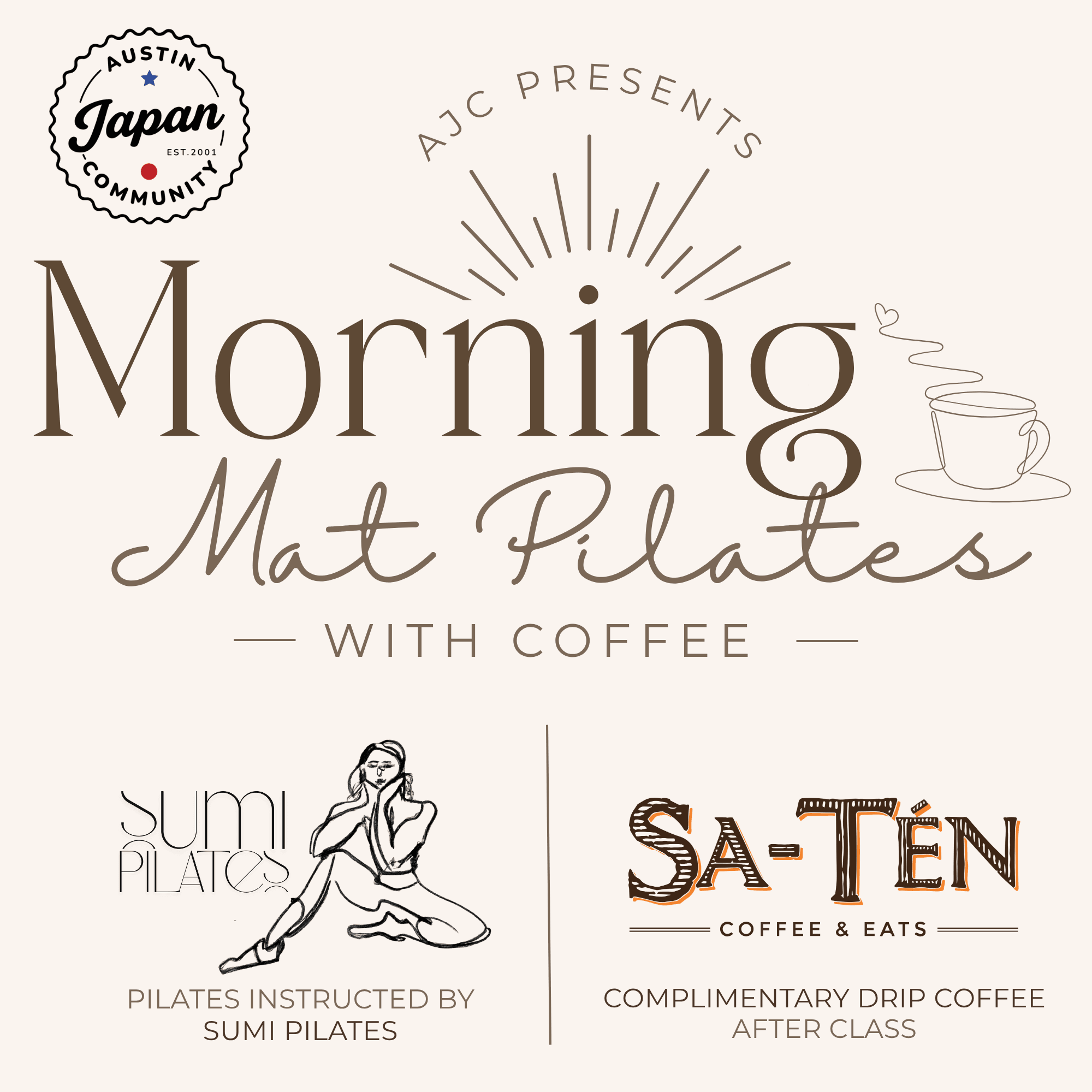 Morning Mat Pilates With Coffee